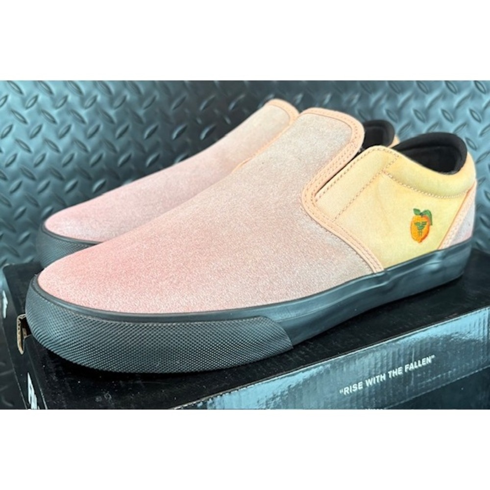 Fallen RARE The Easy Georgia Peach Slip On Sneakers Mens Size 9.5 Skate